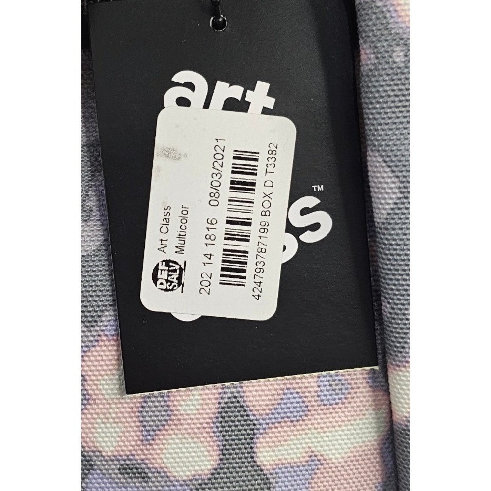 NWT Art Class Tie Dye Kaleidoscope Backpack multi Drawstring Buckle Flap - Picture 4 of 7